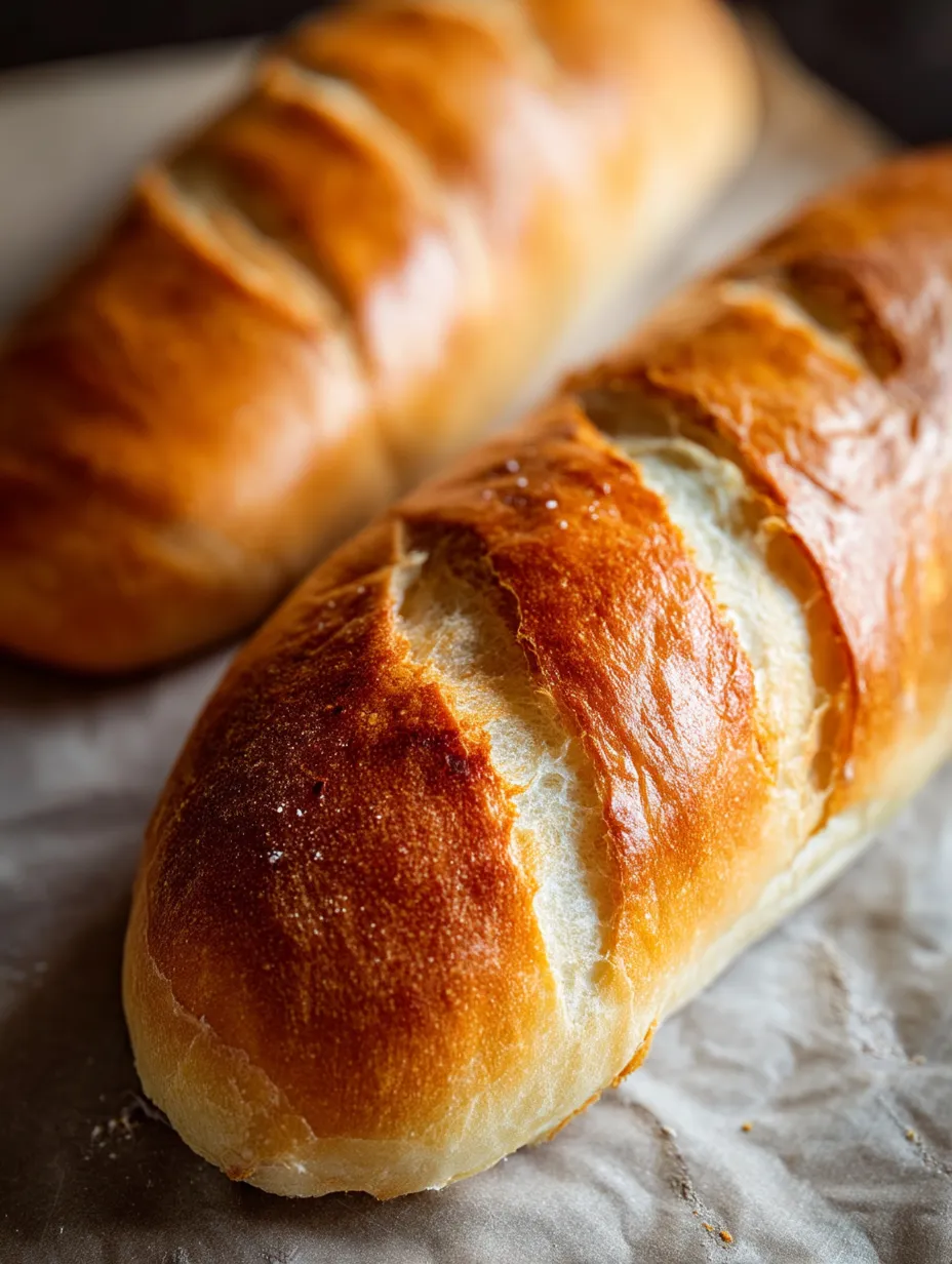 Zwei Brotlaibe auf einem Tisch.