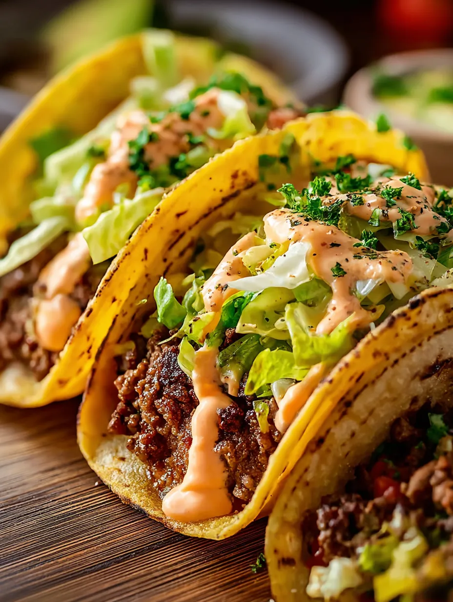 Ein Taco mit Salat und einer Soße.