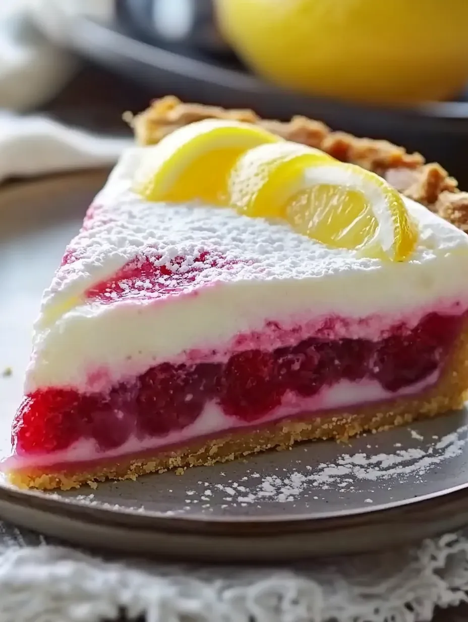 Ein Stück Zitronenbaiser-Torte.