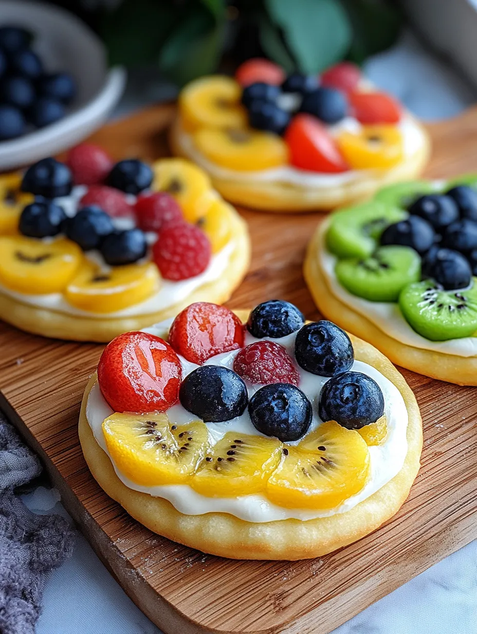 Obstkekse auf einem Holzbrett.