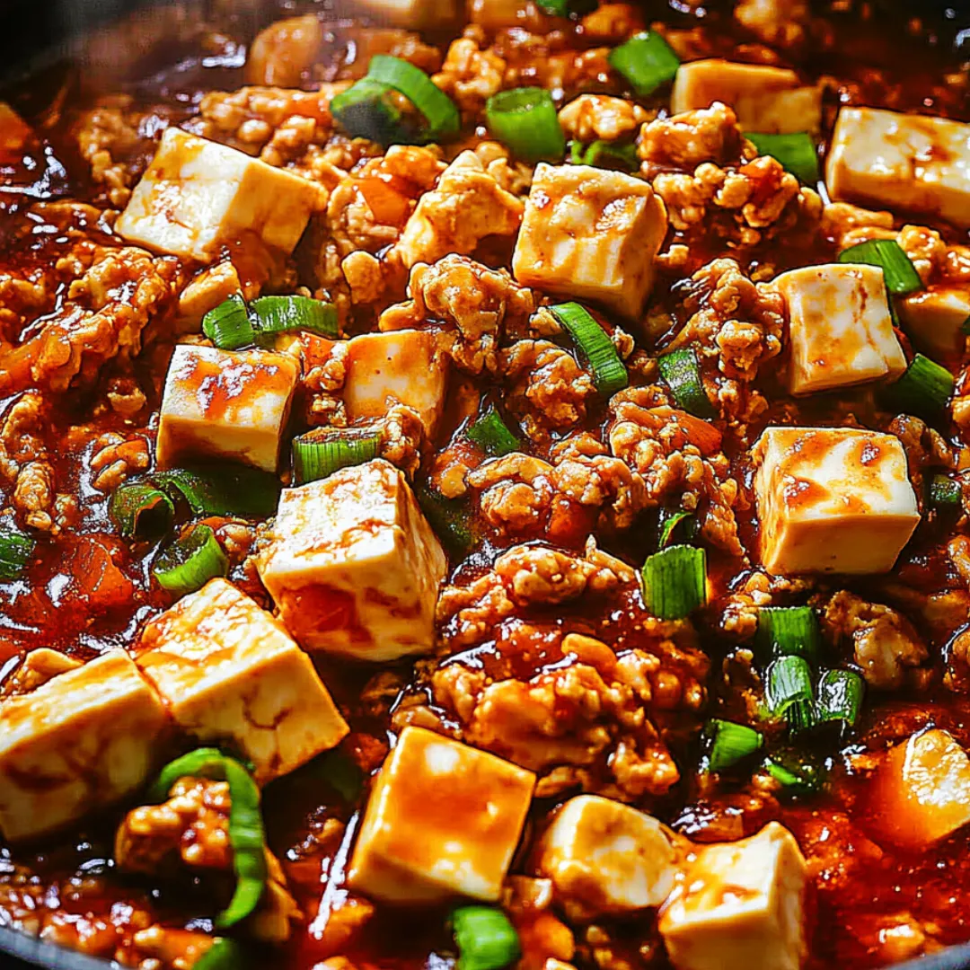 Eine Schale mit Tofu und Paprika.