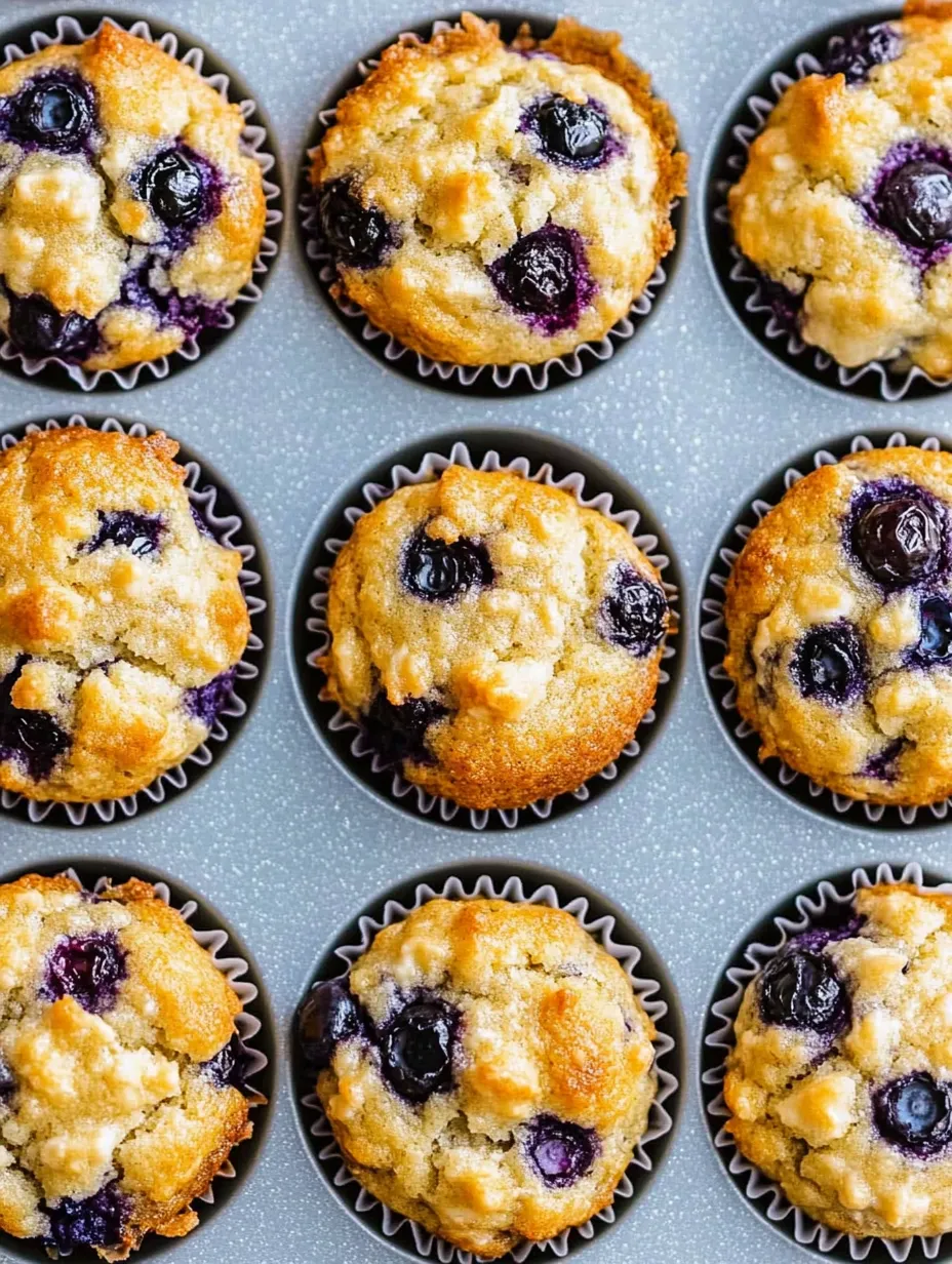 Ein Tablett mit Heidelbeer-Muffins.