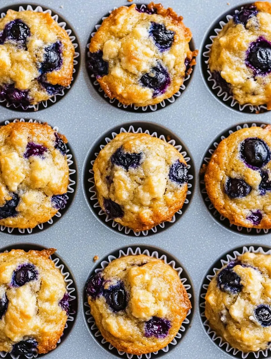 Ein Tablett mit Heidelbeer-Muffins.