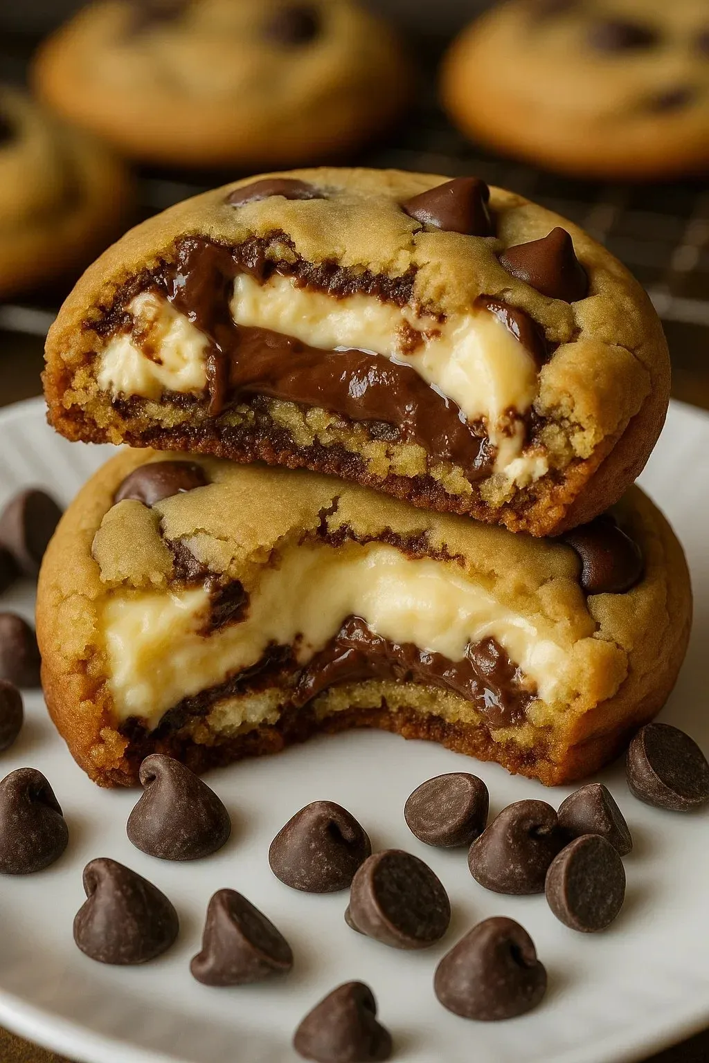Käsekuchen-Schokocookies Rezept