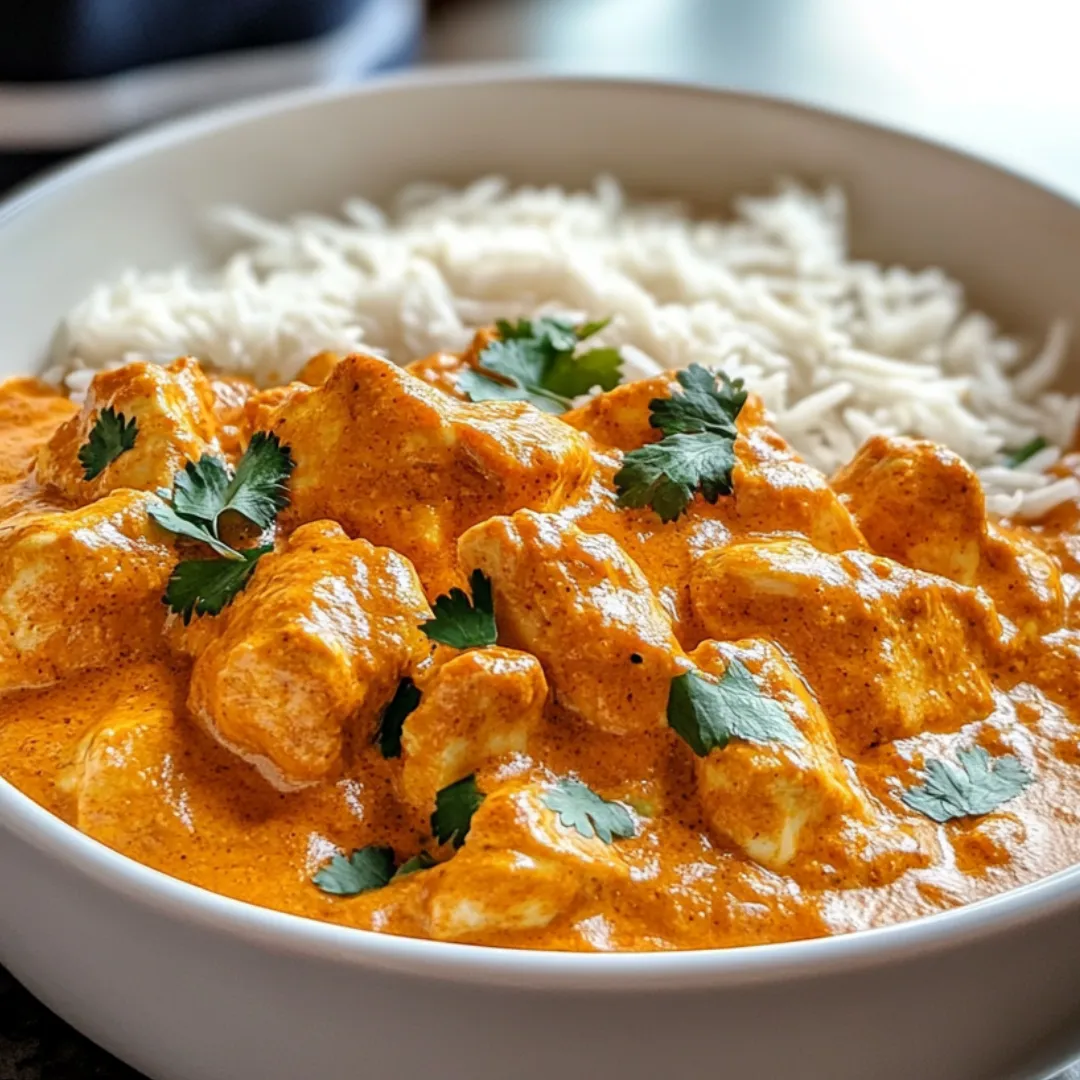 Eine Schüssel mit Reis und Huhn.