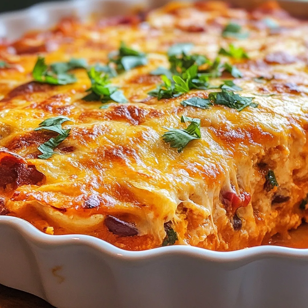 Eine Auflaufform mit einer Scheibe Tortilla darin.