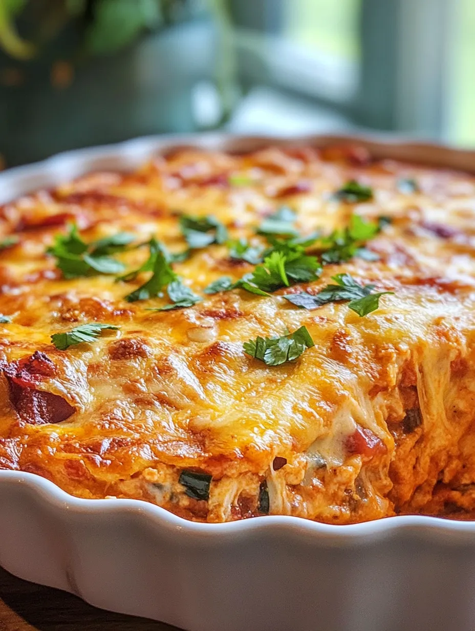 Ein Auflauf mit Käse und Kräutern.