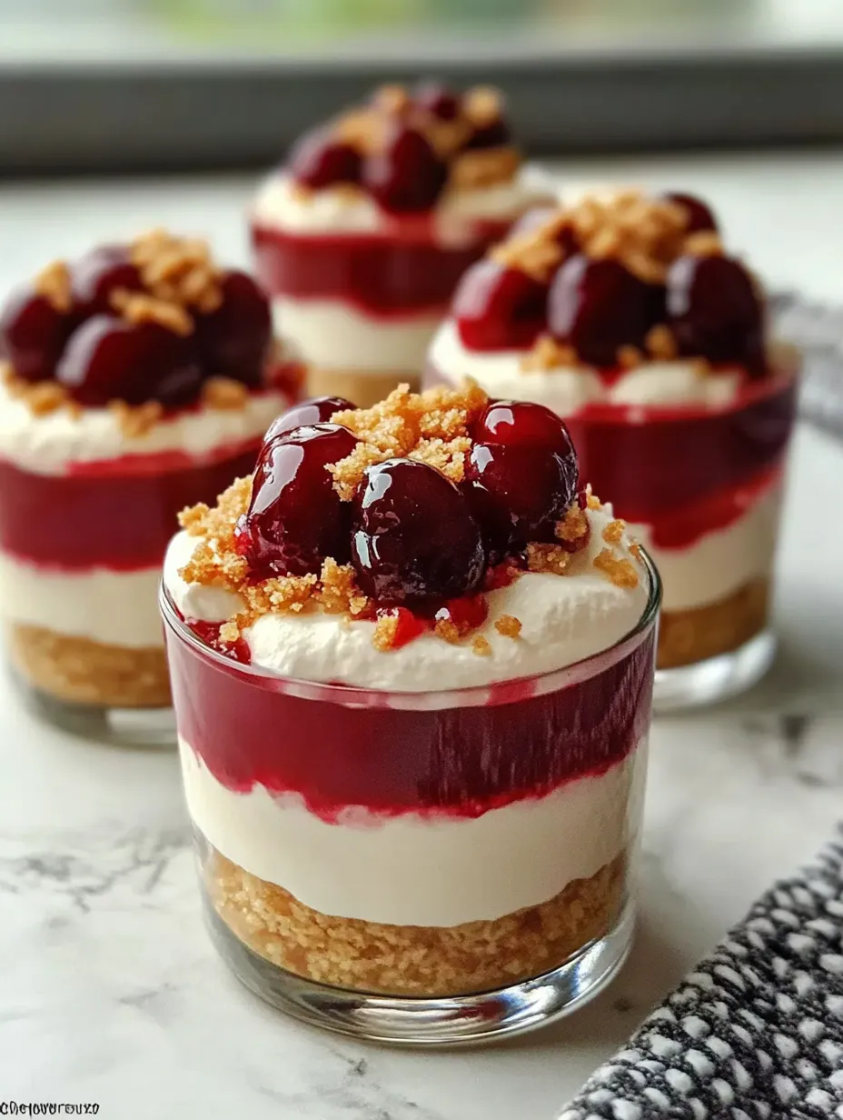 Ein Dessert mit einer Kirsche oben drauf.