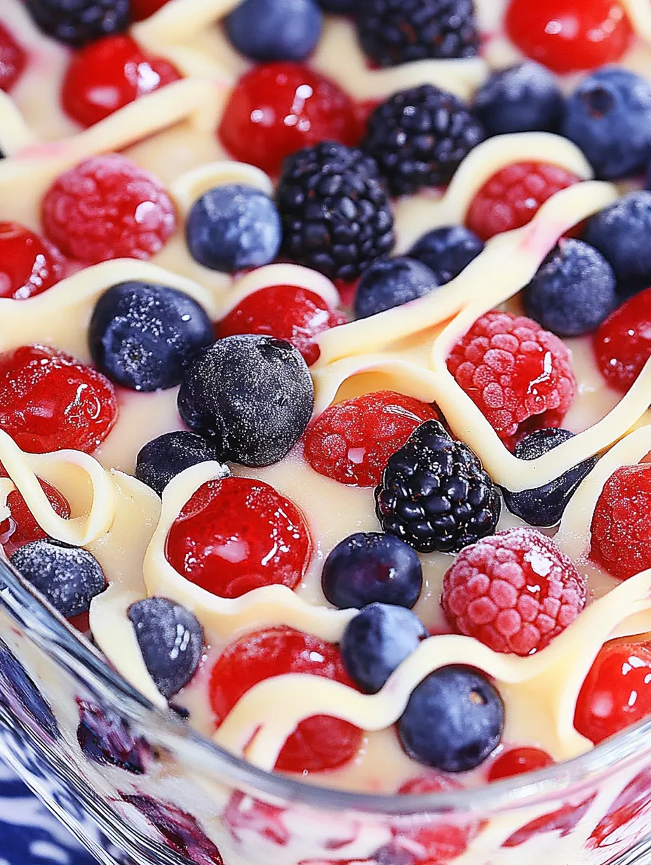 Eine Schale mit Beeren und Blaubeeren.