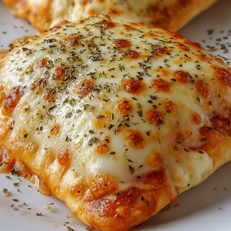 Zwei Stück Käsepizza auf einem Teller.