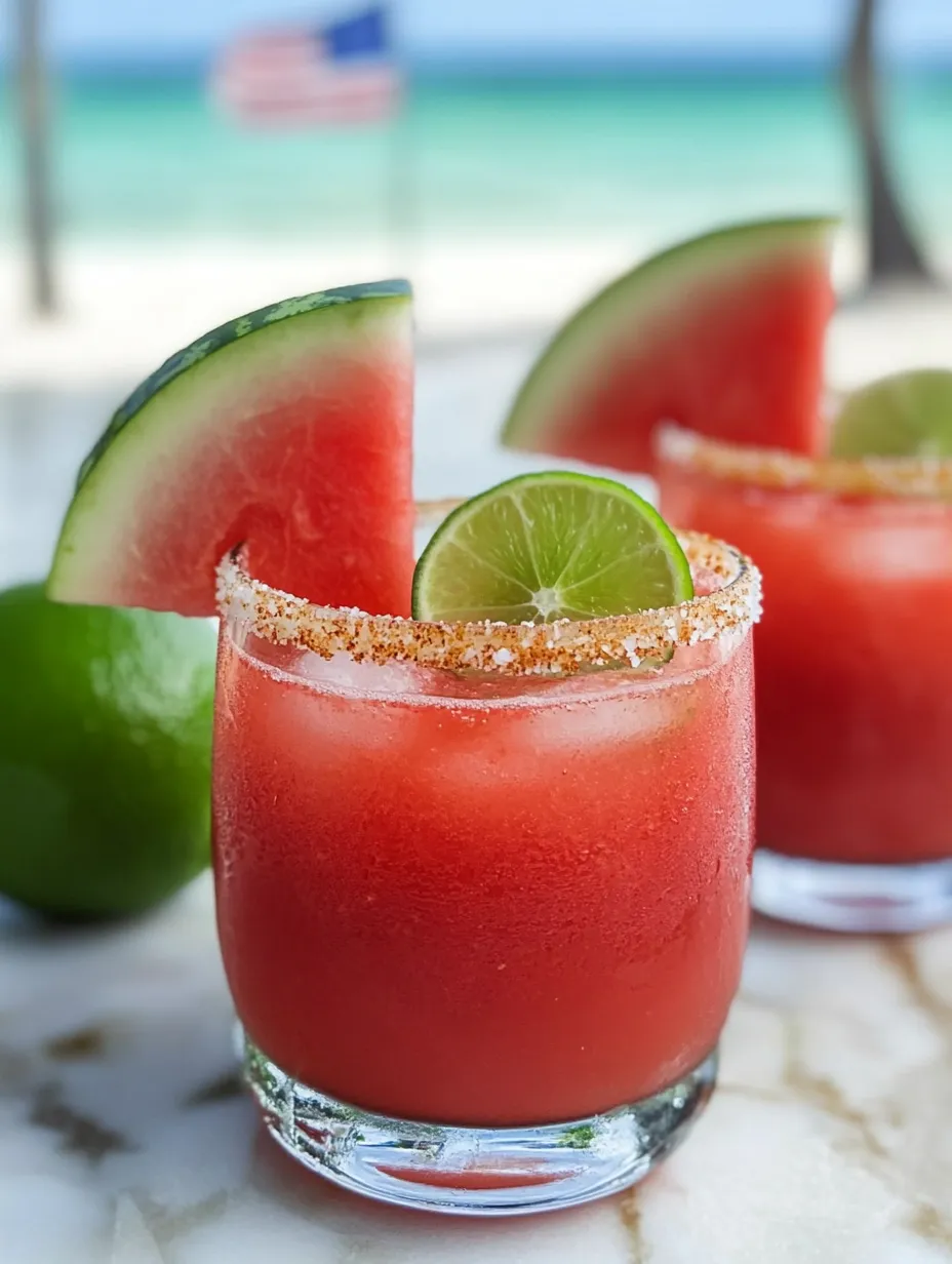 Zwei Gläser mit rosa Getränk und Limetten.