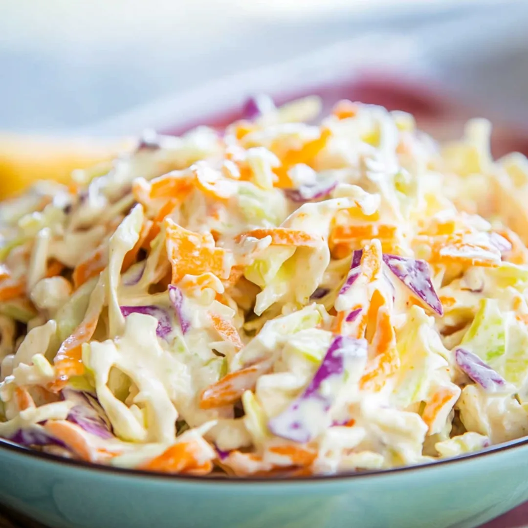 Eine Schüssel bunter Krautsalat.