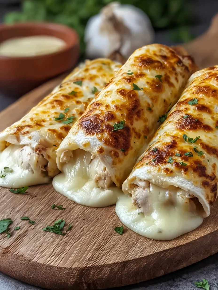 Drei Stück Essen auf einem Holztisch.
