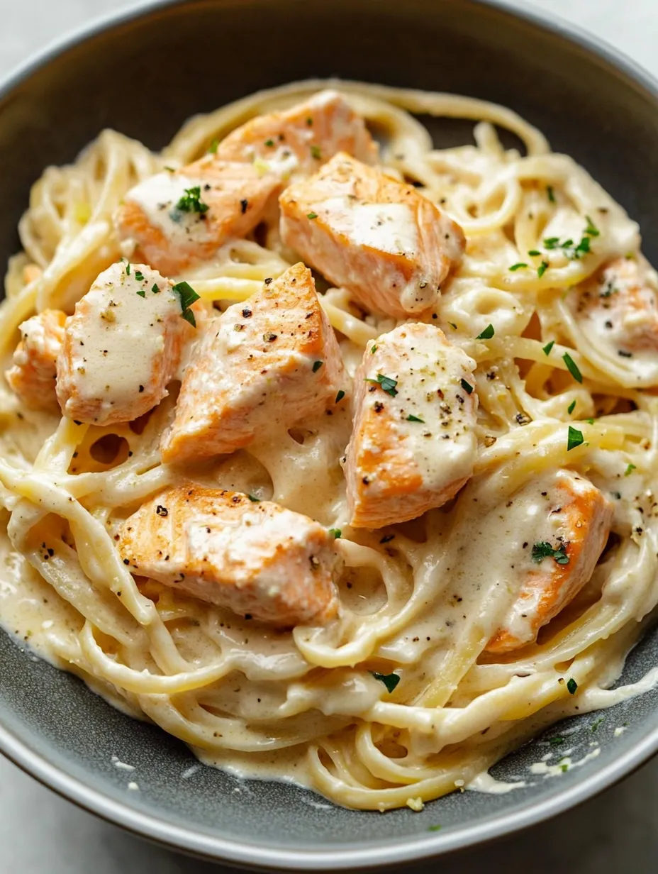 Eine Schale Nudeln mit Hähnchen und Käse.