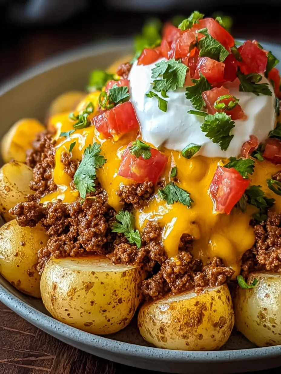 Eine Schüssel mit Essen und einem Löffel Sauerrahm oben drauf.