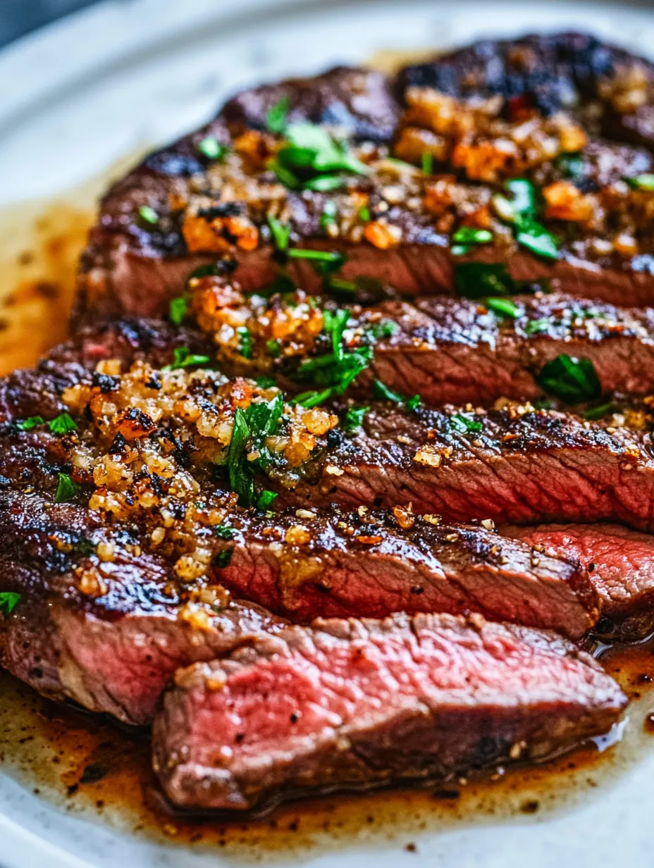 Nahaufnahme von einem Stück gewürztem Fleisch.
