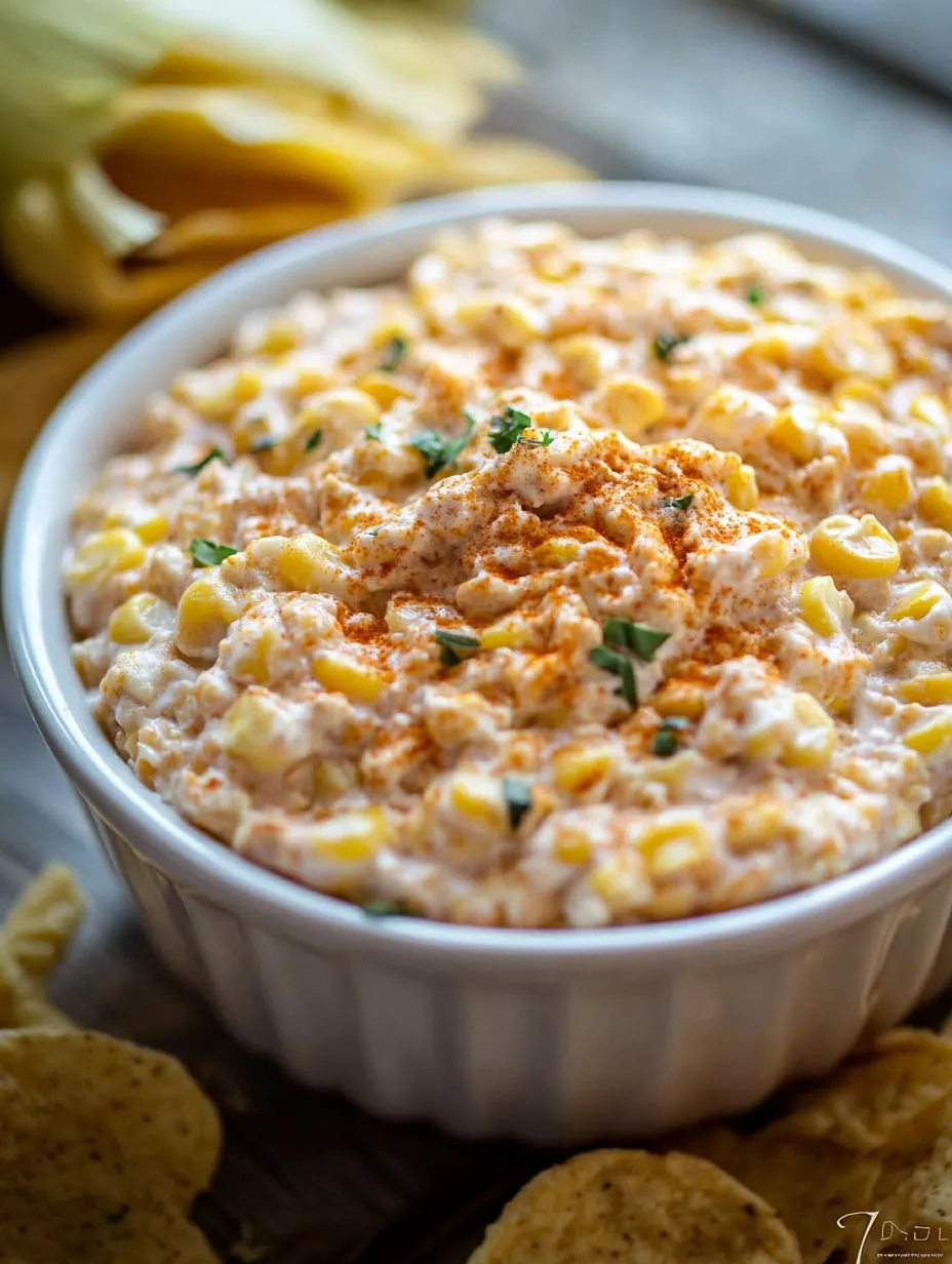 Eine Schale Dip mit Löffel.