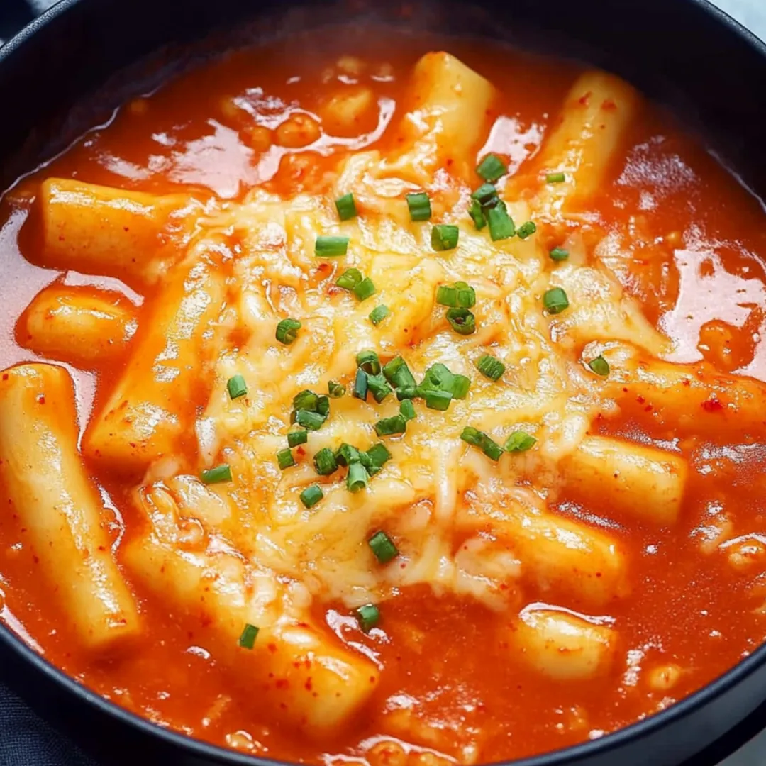 Eine Schale mit Suppe, Nudeln und Frühlingszwiebeln.