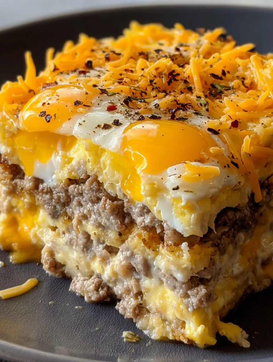 Nahaufnahme von einem saftigen Omelette mit Ei und Käse.