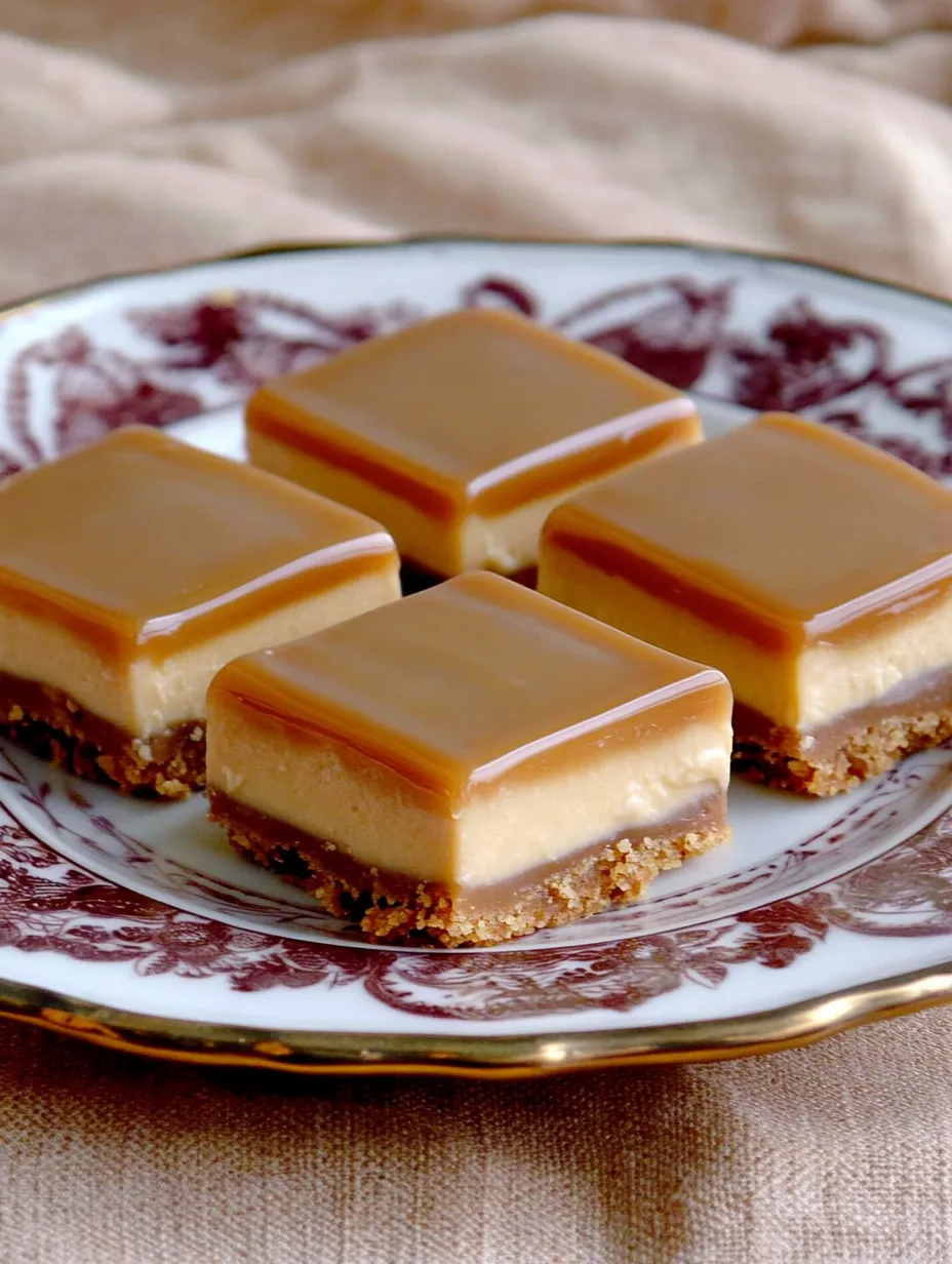 Ein Teller mit Dessertstücken und brauner Sauce.