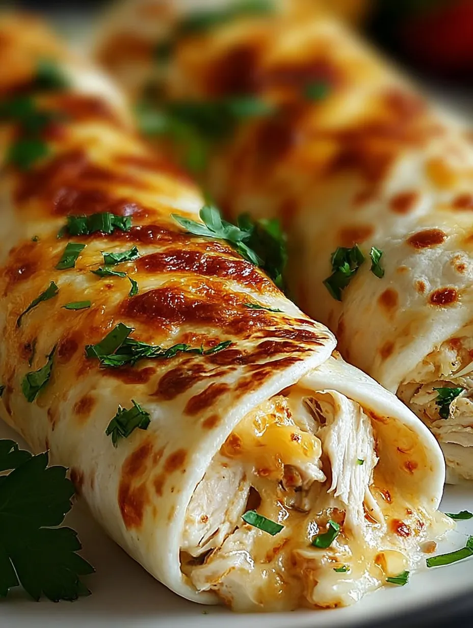 Teller mit Chicken-Wrap und Burrito angeschnitten und lecker angerichtet.