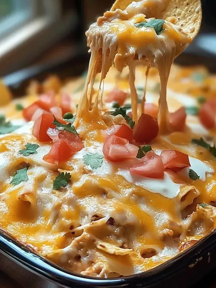 Knuspriger Auflauf mit Käse und Tomaten.