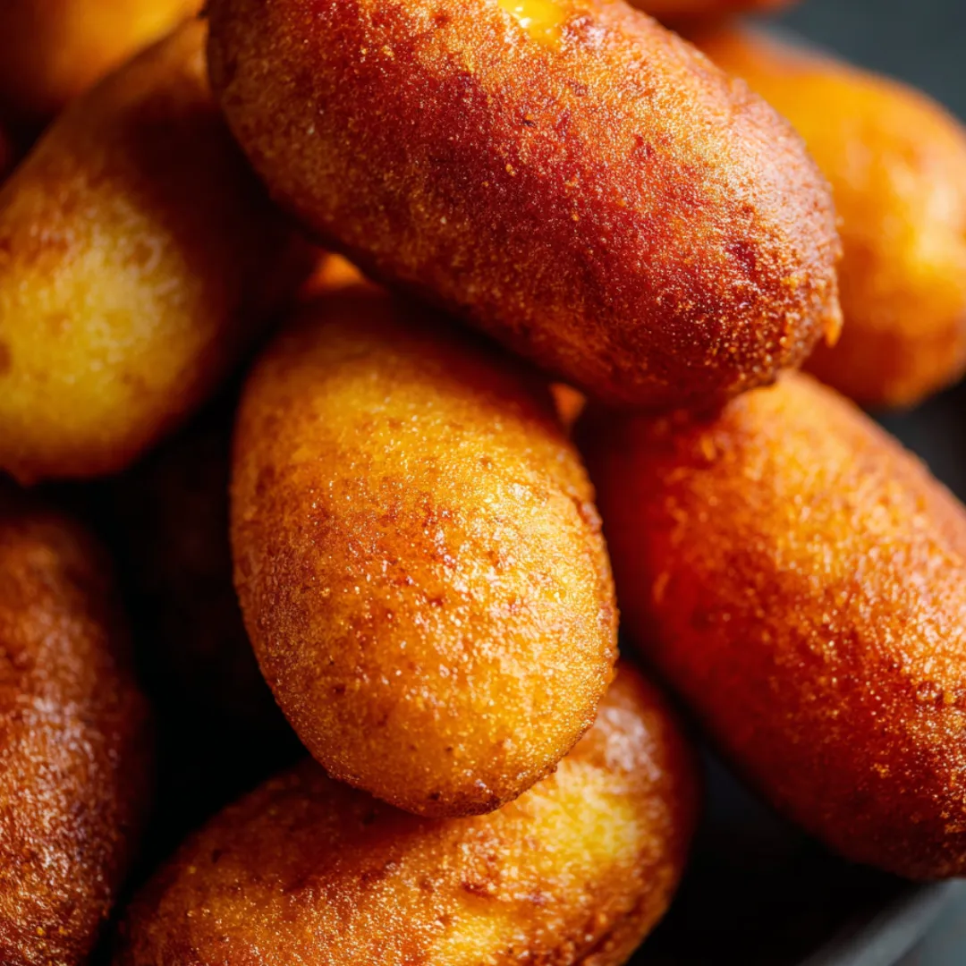 Ein Stapel frittiertes Gebäck.
